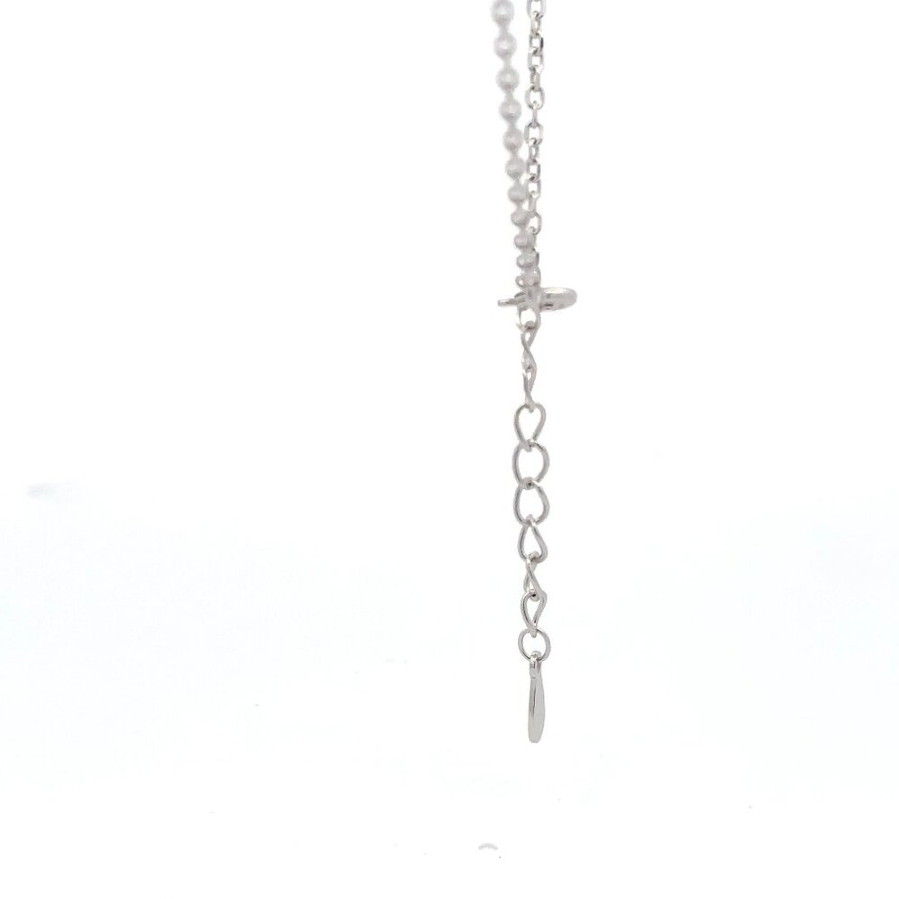 925 Sterling Silver Necklace 17 inches Chain Red Agate Clover Pendant - Picture 8 of 9